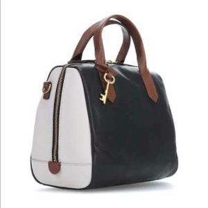 Fossil Fiona tri color handbag w/ adjustable strap